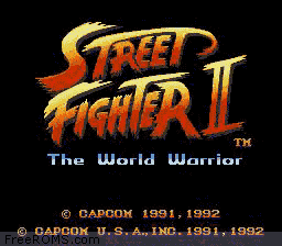 Street Fighter II - The World Warrior Screen Shot 1