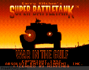 Super Battletank - War in the Gulf Screen Shot 1