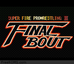 Super Fire Pro Wrestling III - Final Bout Screen Shot 1
