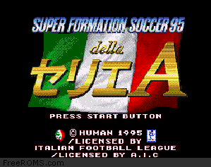 Super Formation Soccer 95 - della Serie A Screen Shot 1