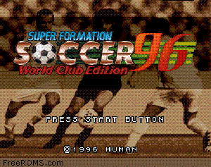 Super Formation Soccer 96 - World Club Edition Screen Shot 1