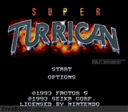 Super Turrican Screen Shot 1